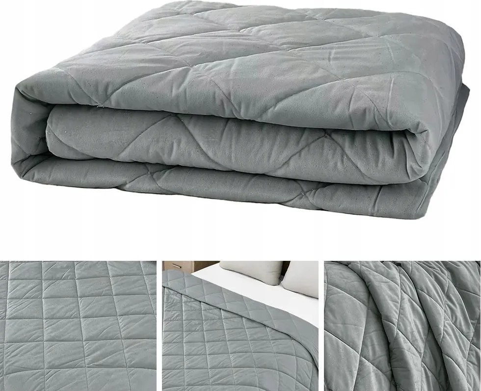 Vastag Ágytakaró 200x220 steppelt, ezüst szemcsékkel