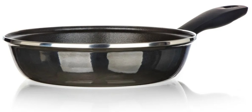 Banquet METALLIC Black 24 cm-es smaltált serpenyő,tapadásmentes felülettel, 24 cm