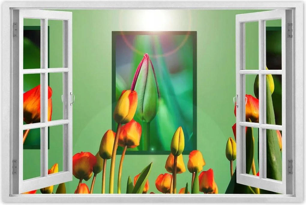 Poszterek 90x60 Tulipánok Virágok