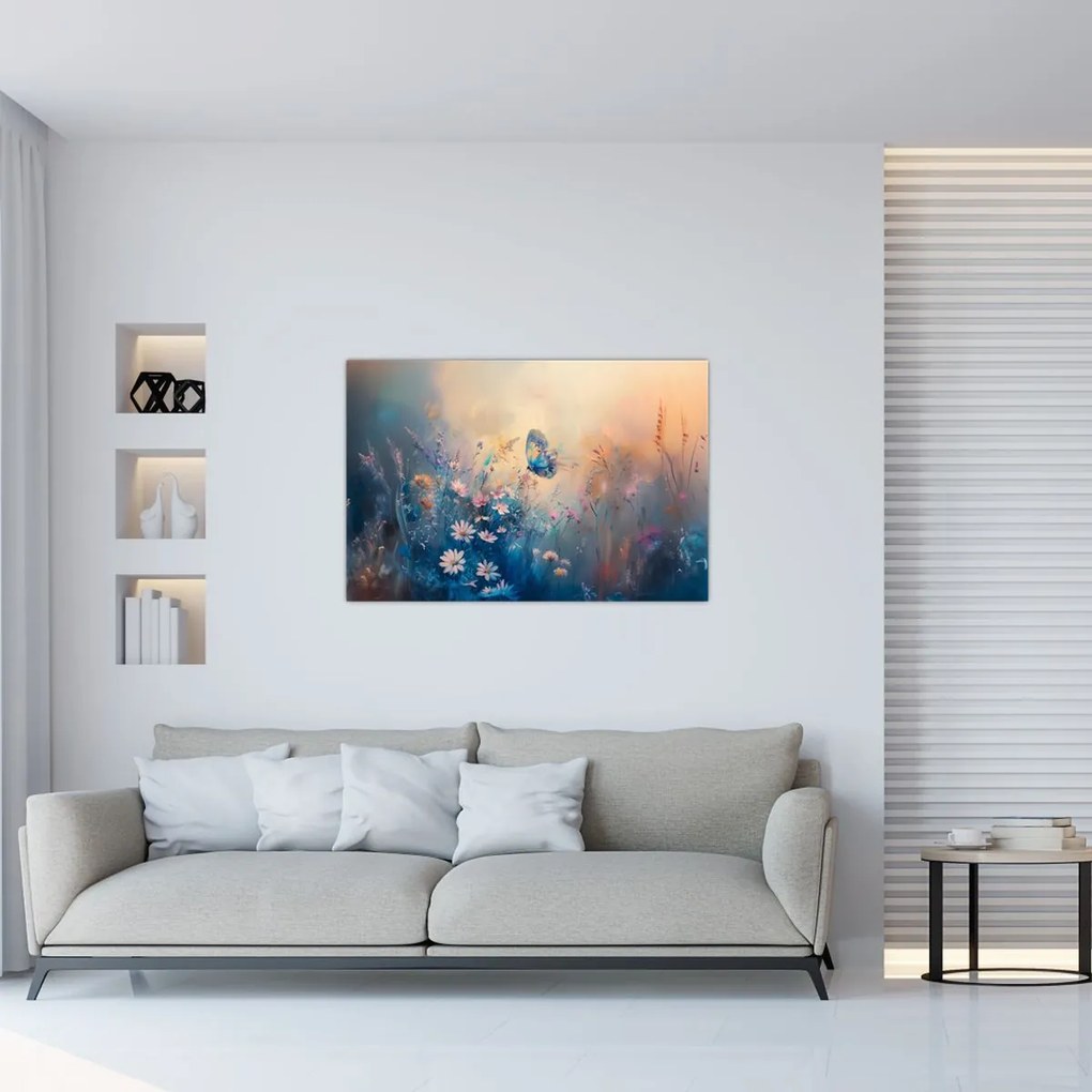 Kép - Rét pillangóval (90x60 cm)