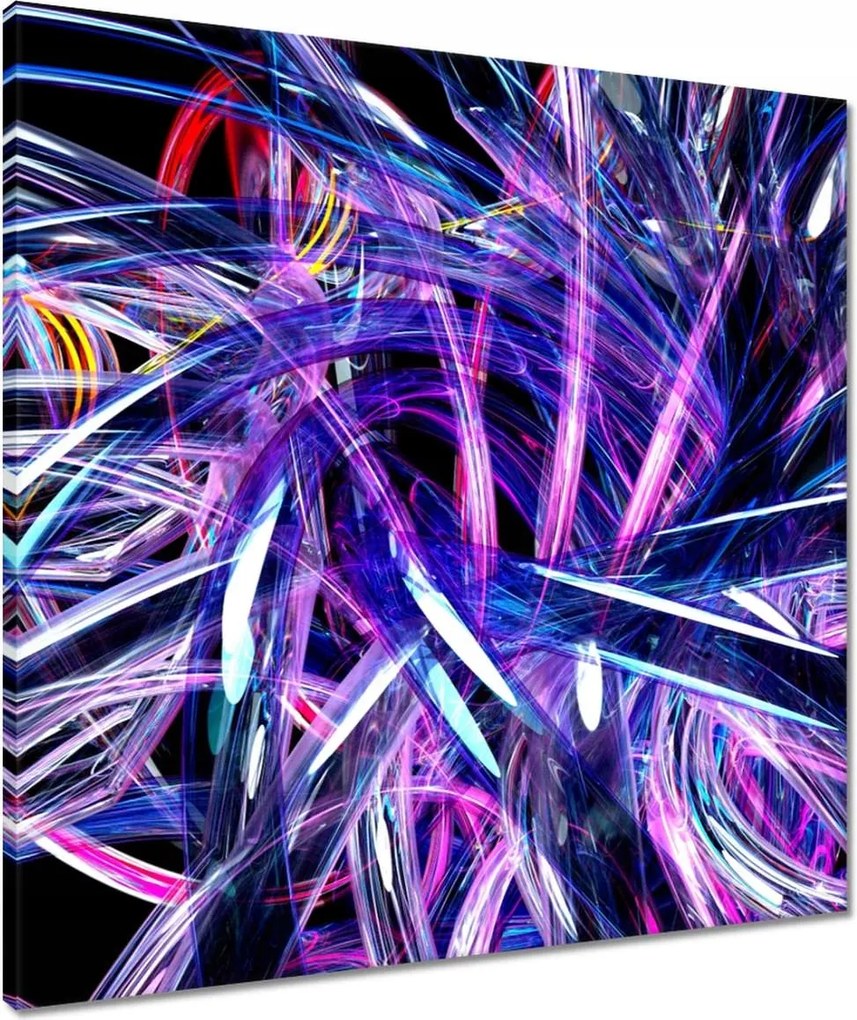 Vászonkép 60x60 Lila fülbevaló Tüskék