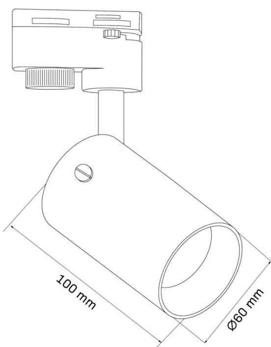 Polux SMOKY 328205 Sínreflektor 1x10W/GU10 IP20
