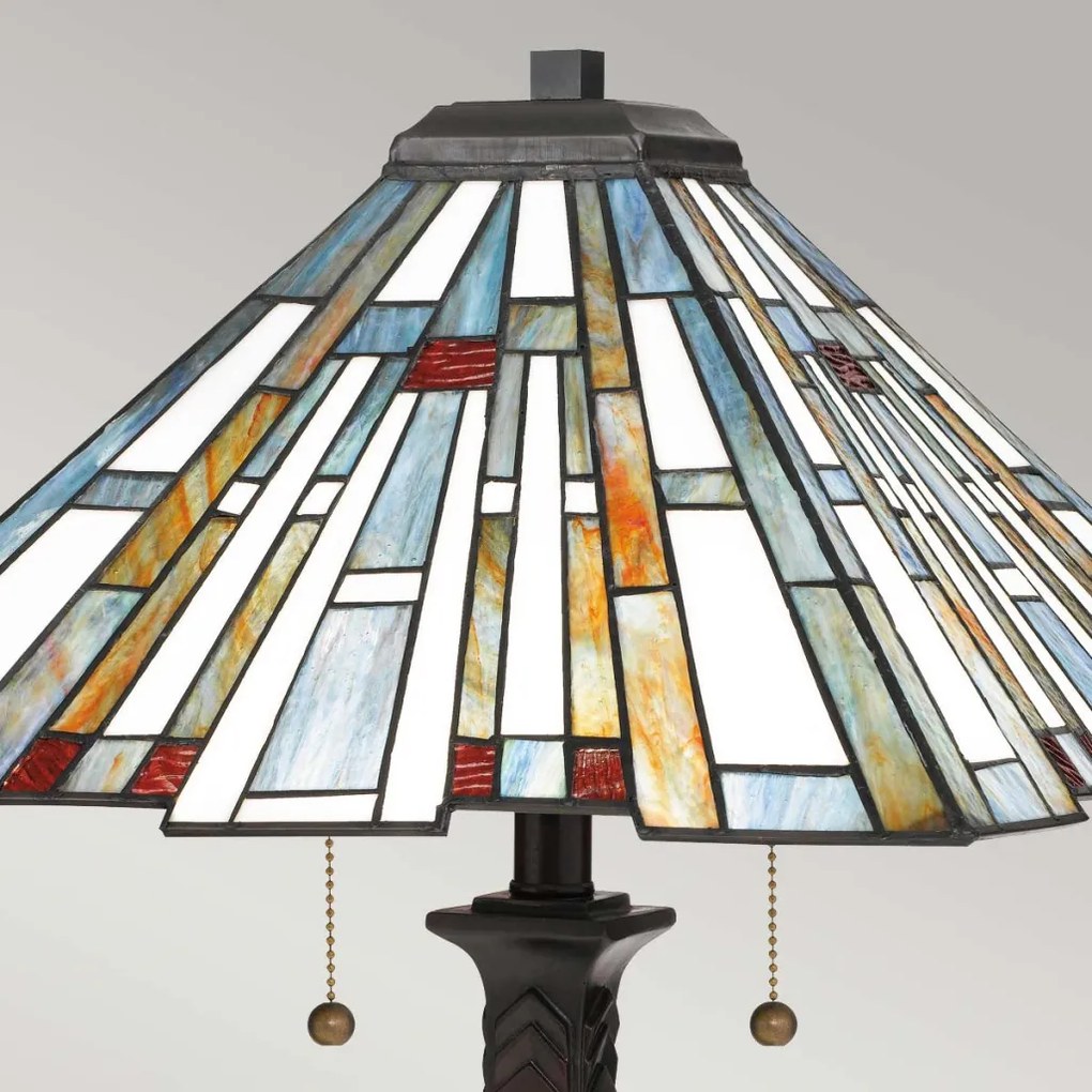 Quoizel Maybeck QZ-MAYBECK-TL Asztali lámpa 2x60W/E27