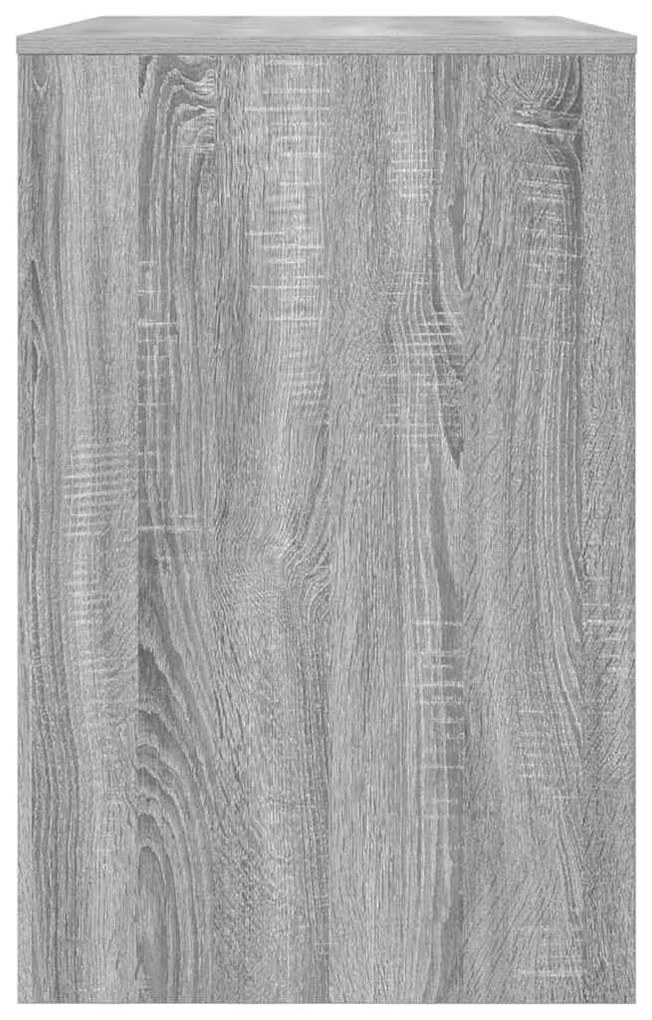 vidaXL Asztal fiókkal tárolóval Szürke Sonoma 100 x 50 x 78 cm Faanyag