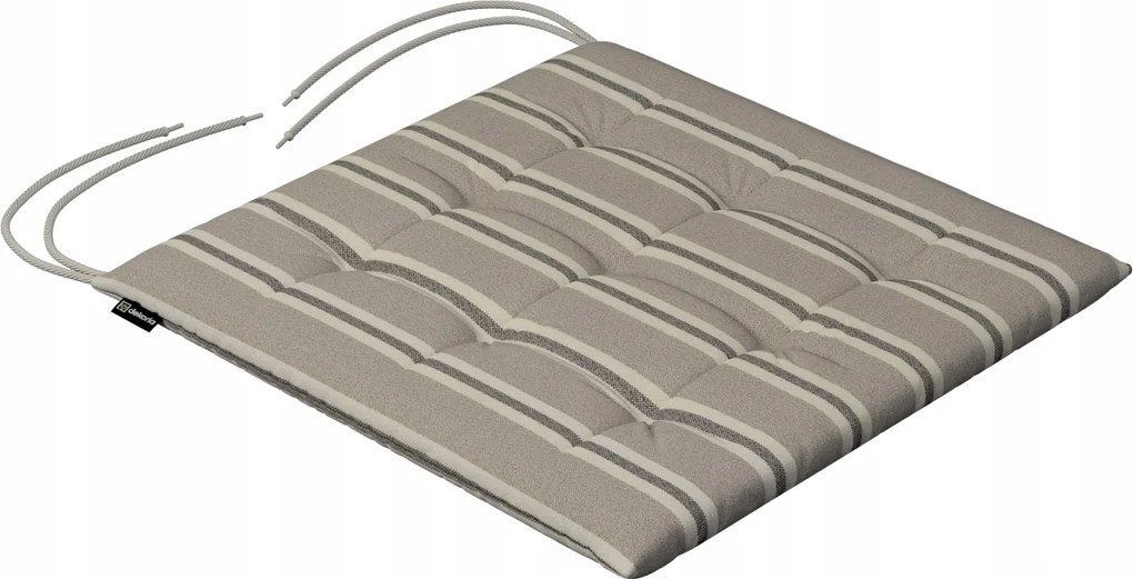 Károly székpárna 40x40 bézs-barna csíkos