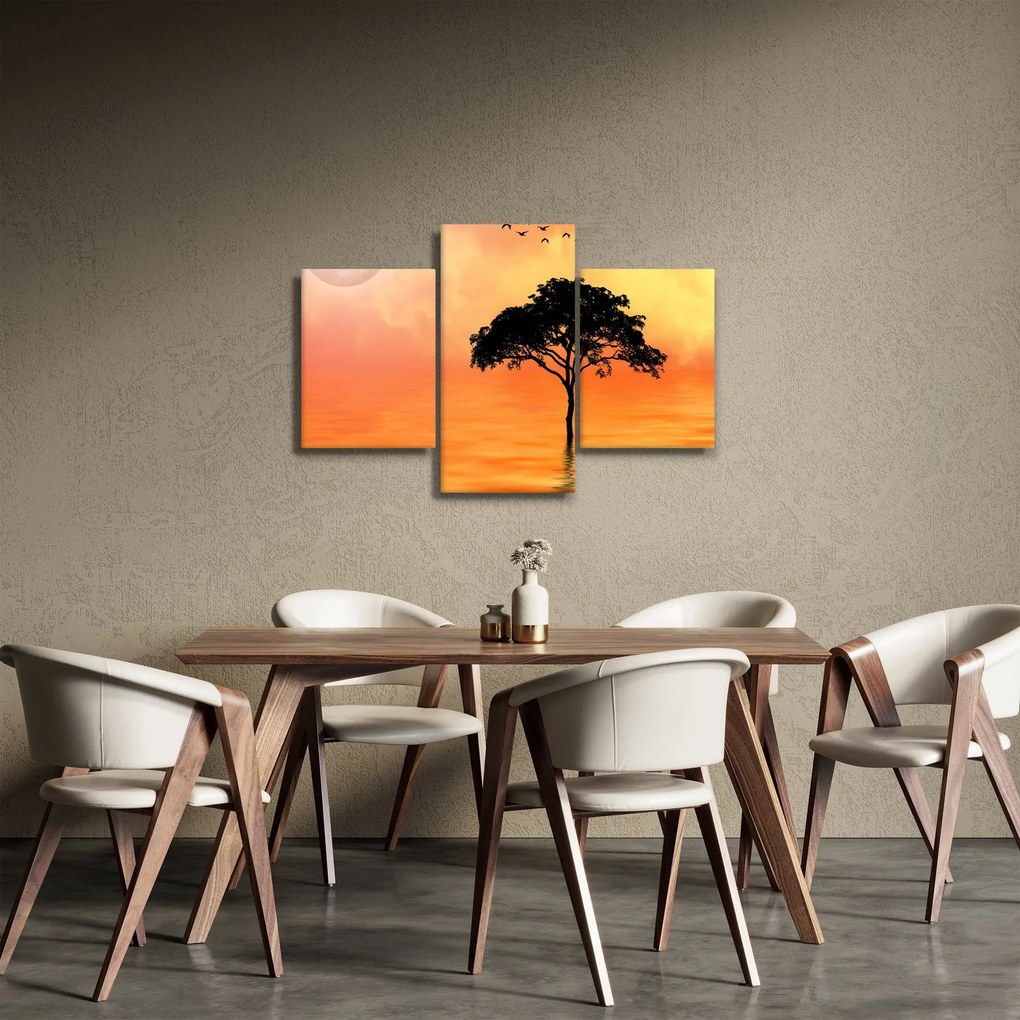 Kép egy fáról naplementekor (90x60 cm)