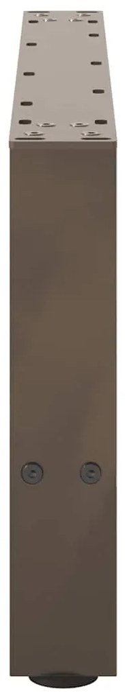 2 db natúr acél dohányzóasztal láb 60 x (30-31) cm acél