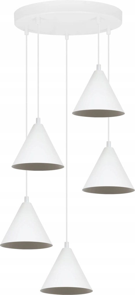 Mennyezeti Lámpa Lógó Csillár Soho Loft Kúp Fehér Konyha Nappali E14