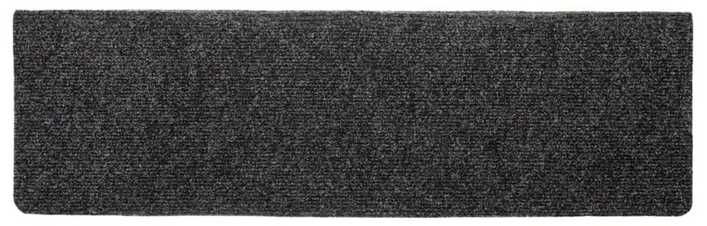 5 db szürke tűlyukasztott lépcsőszőnyeg 65x21x4 cm
