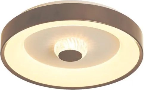 Searchlight 89735-38LT - LED fényerőszabályozható mennyezeti lámpa POLKA 24W/230V + 6W átmérő 38,5 cm barna