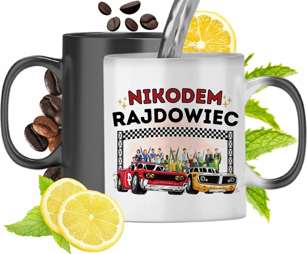 Mágikus bögre Nikodémusnak Fekete matt nyomott mintával 330ml