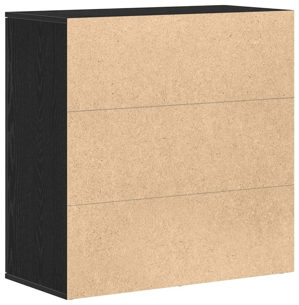 Fekete tölgy oldalbüfé 79x38x80 cm Szerelt fából