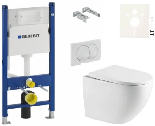 Geberit fali WC szett előtétfalas szereléshez + SAT WC SIKOGESTOR67D01