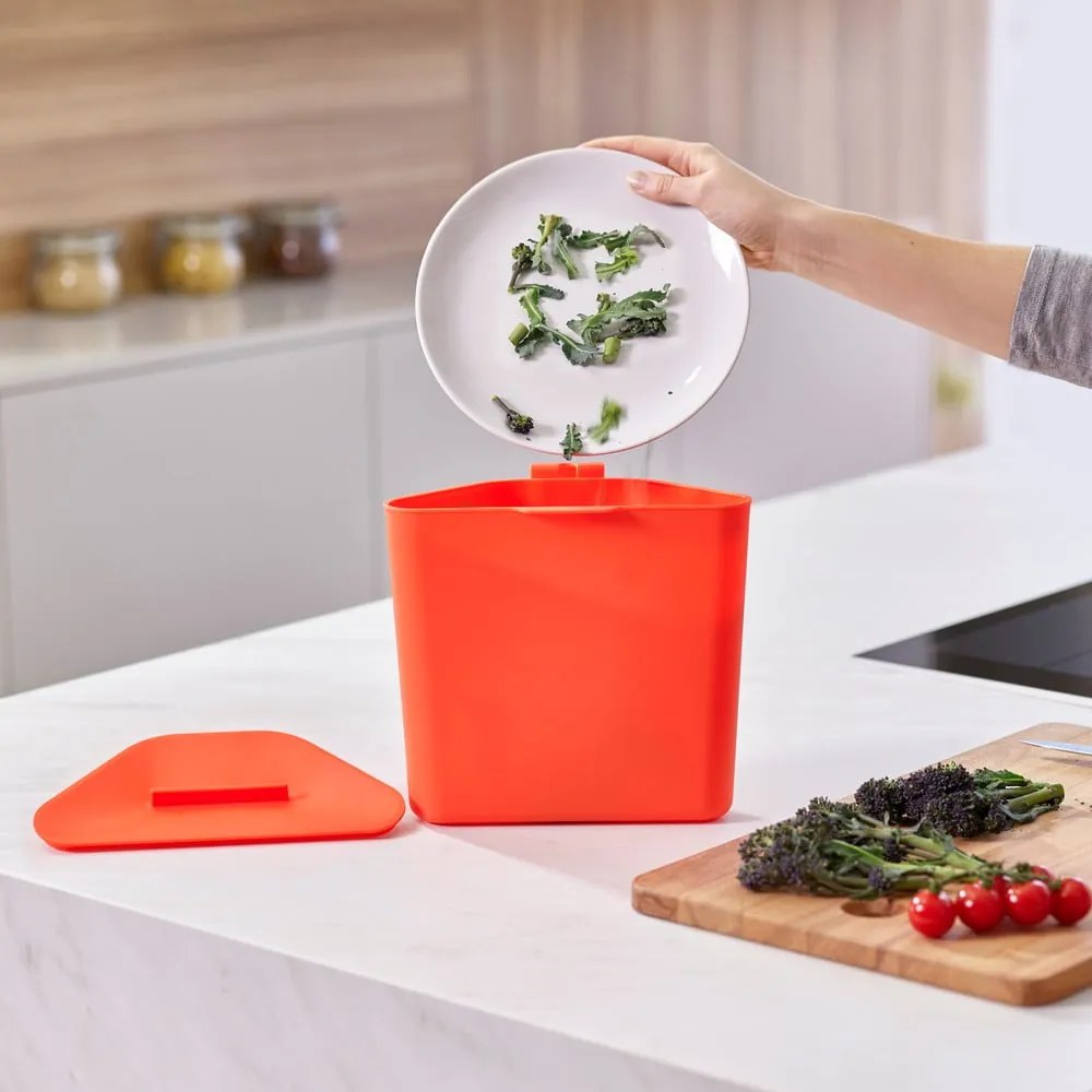 Totem Compact háromrekeszes krémfehér szelektív szemetes, 40 l - Joseph Joseph