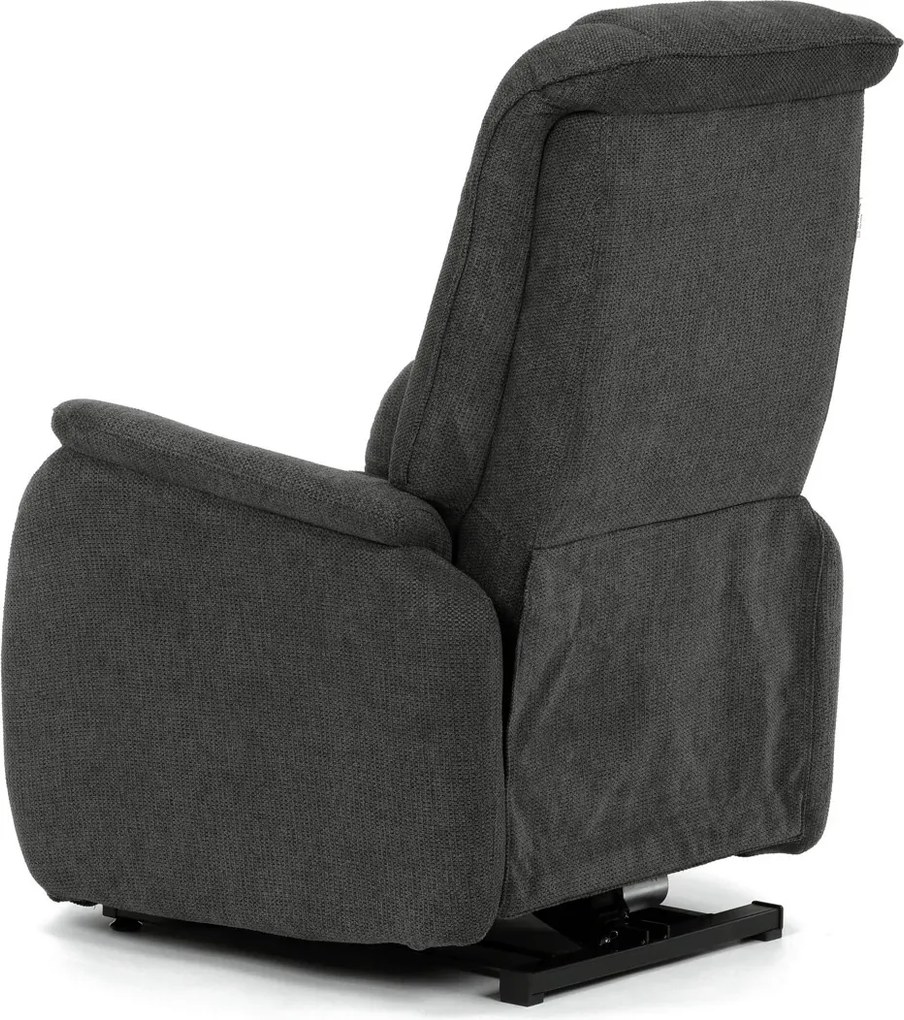 Szürke elektromos relaxfotel kábeles vezérléssel, szövet kárpitozással, TV-L8963 GREY2