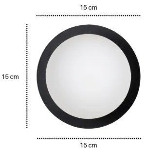 Fali lámpa MINERVA 1xE14/10W/230V fekete