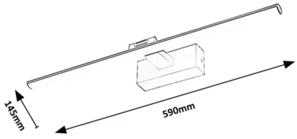 Rabalux 78002 - GATEN LED képvilágítás 12W, 230V, 3000K, 59 cm