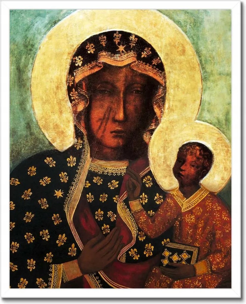Poszterek keretben 40x50 Szűz Mária Czestochowa