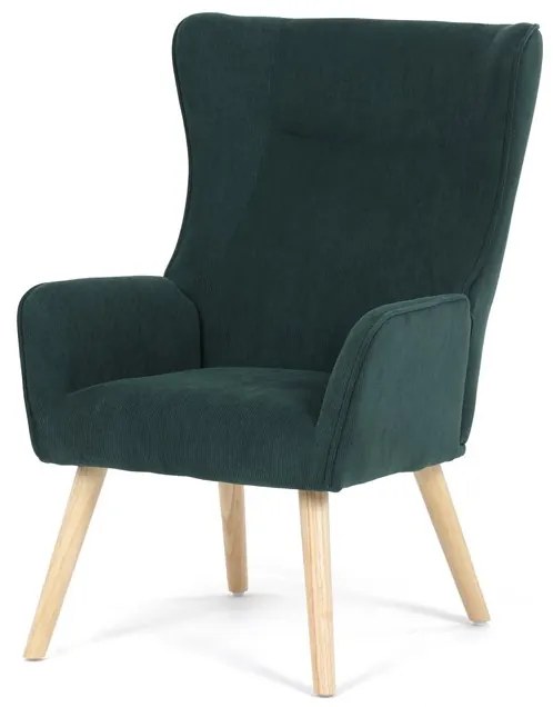 Zöld Kordbársony U-Fotel. AK-314 GRN2