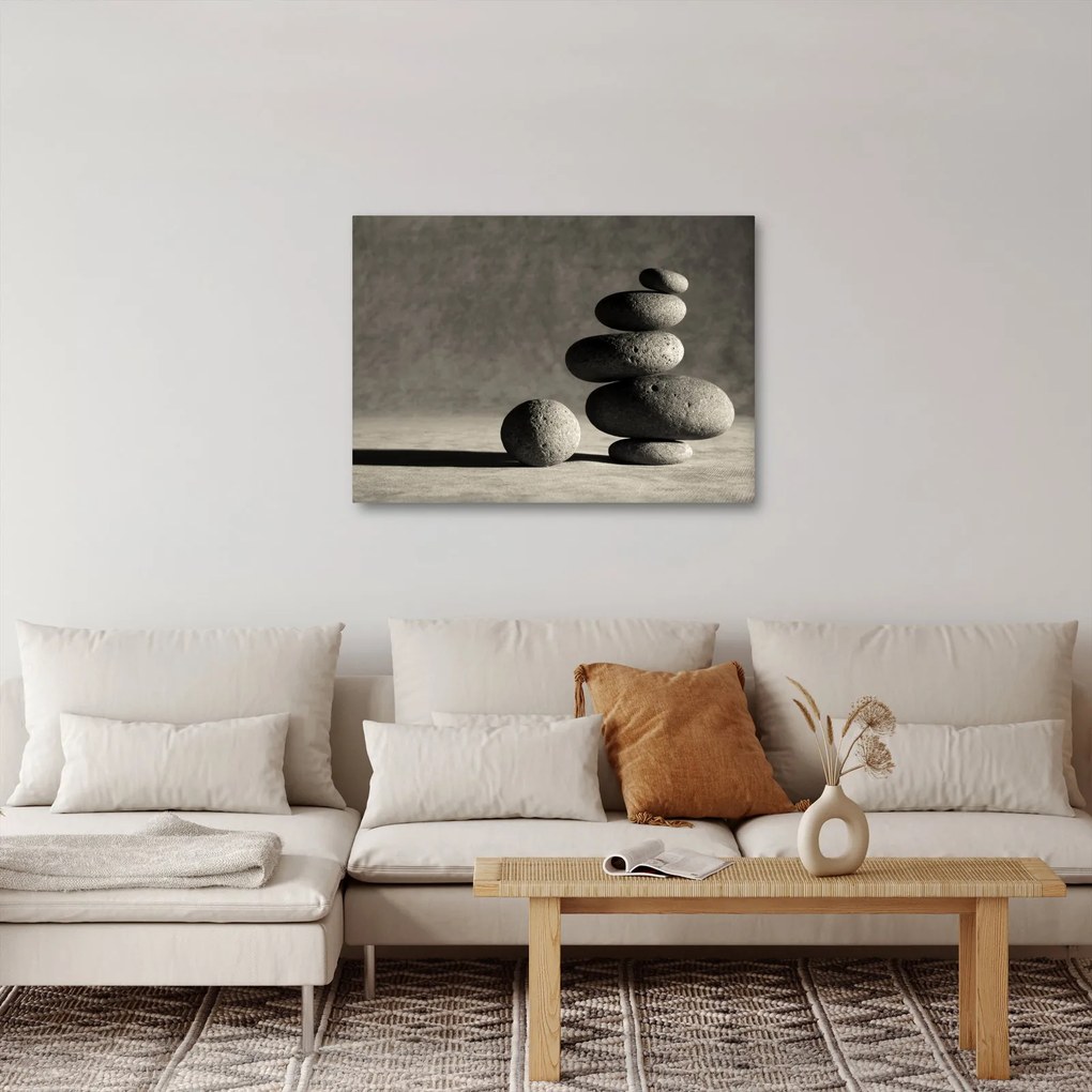 Kép - Szürke kövek (70x50 cm)