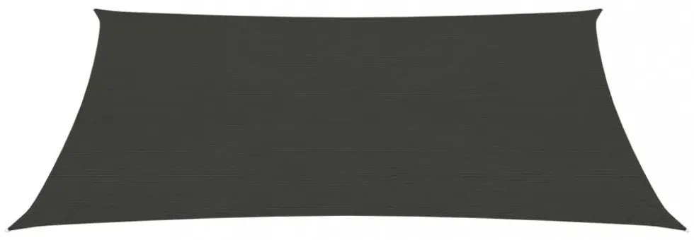 antracitszürke HDPE napvitorla 160 g/m² 3,5 x 4,5 m