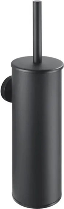 Falra szerelhető Wc kefe rozsdamentes acél fekete matt magas Stella 07.435-B