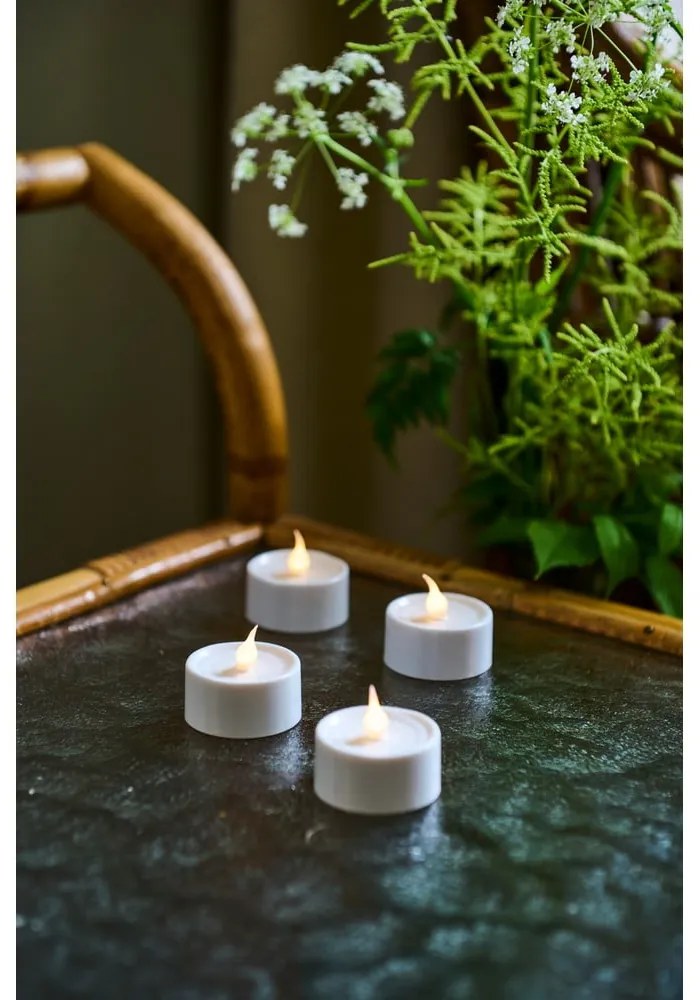 Fehér fénydekoráció készlet 4 db-os Lone – Sirius