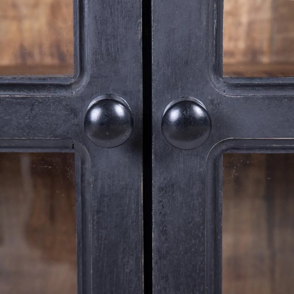 Natúr színű mangófa tálalószekrény 160x71 cm – Ixia