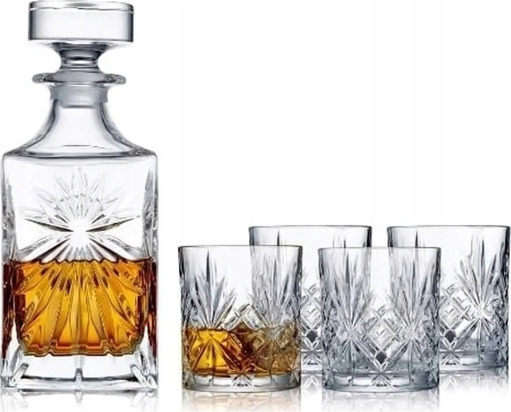 Melodia whisky készlet, 5 darabos.
