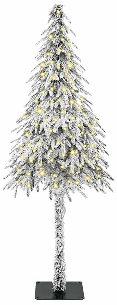 Karácsonyfa LED -es lámpákkal Fehér 120 cm PE