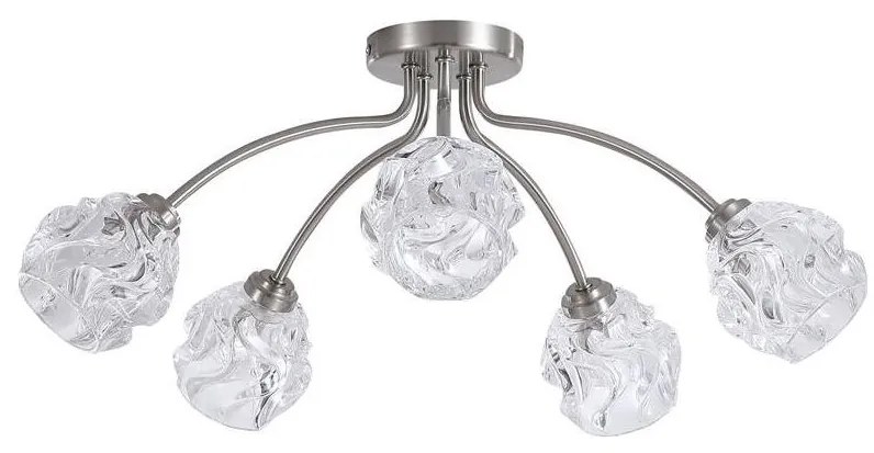 Searchlight 11525-5SN - Felületre szerelhető csillár ASTRAL 5xG9/33W/230V matt króm