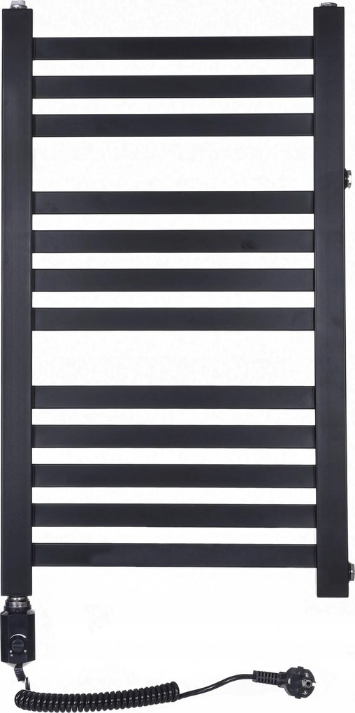 Elektromos fürdőszobai radiátor 300W Nero Fekete
