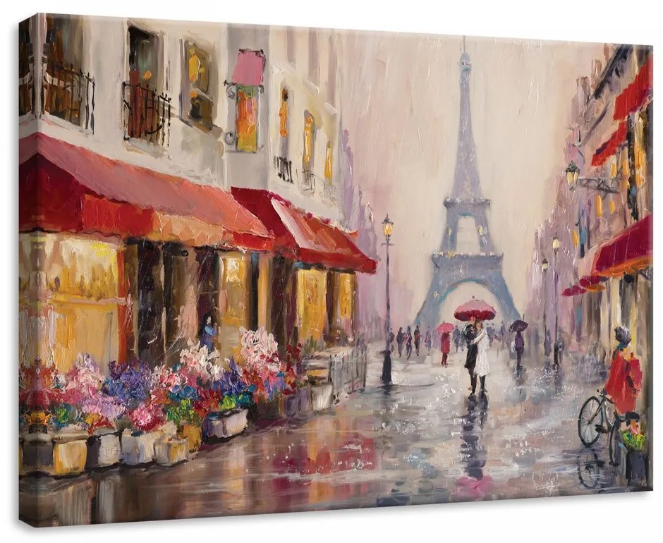 Párizs, vászonkép, 70x50 cm méretben