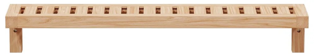 Fali Polc 62x10x12,5 cm Tömör Fa Dió