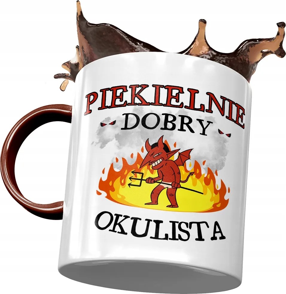 Bordó Bögre Szemésznek Pokolian Jó Nyomtatott Fotóval