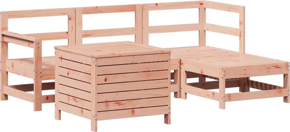 vidaXL 5 részes tömör duglászfenyő kerti kanapészett