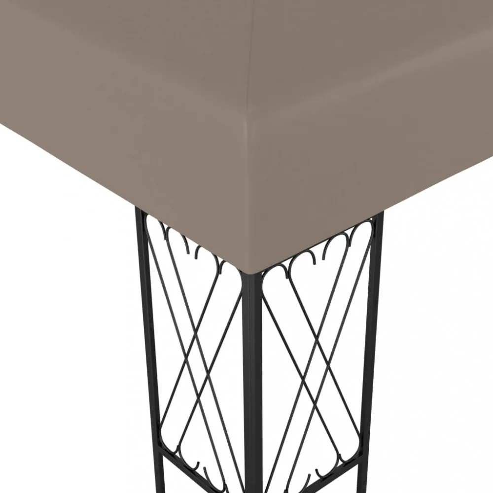 tópszínű szövetpavilon 6 x 3 m