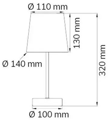 Wofi 832401949000 - Asztali lámpa CESENA 1xE14/42W/230V rózsaszín