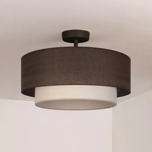 Brilagi - LED felületre szerelhető csillár BOHO ECO 1xE27/10W/230V Ø 40 cm barna/krémszínű