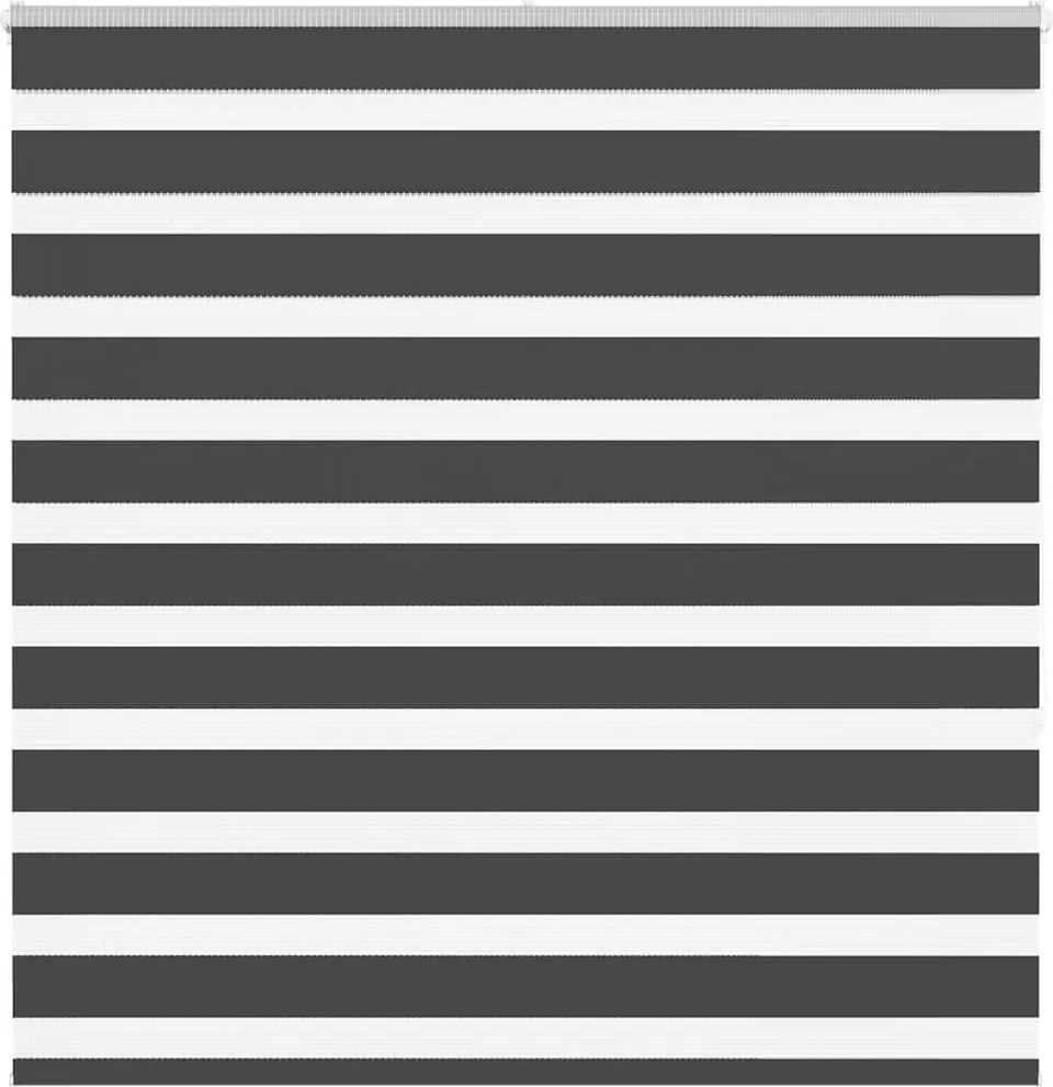 vidaXL zebrafüggönnyel fekete szövetszélesség 140,9 cm poliészter