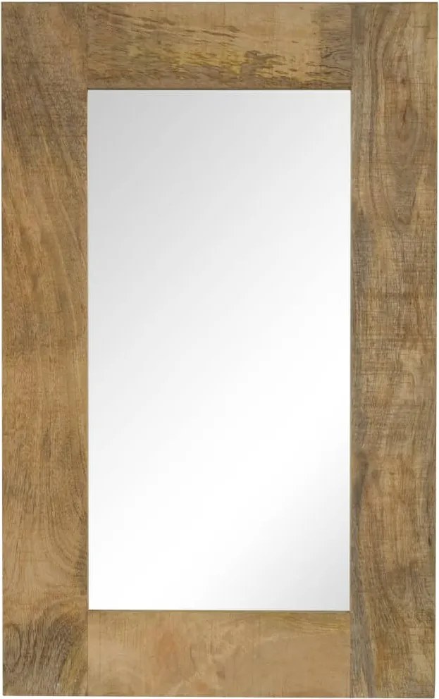 vidaXL tömör mangófa keretű tükör 50 x 80 cm