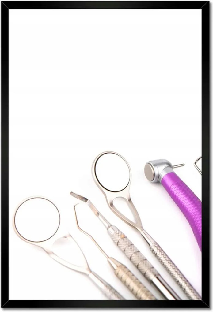 Poszterek keretben 40x60 Fogászati eszközök