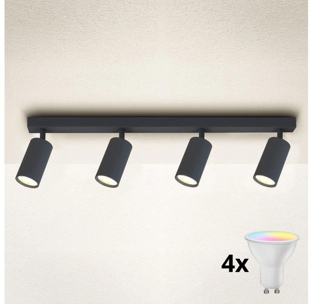 Brilagi - LED dimmelhető spotlámpa SELE 4xGU10/6,5W/230V antracit