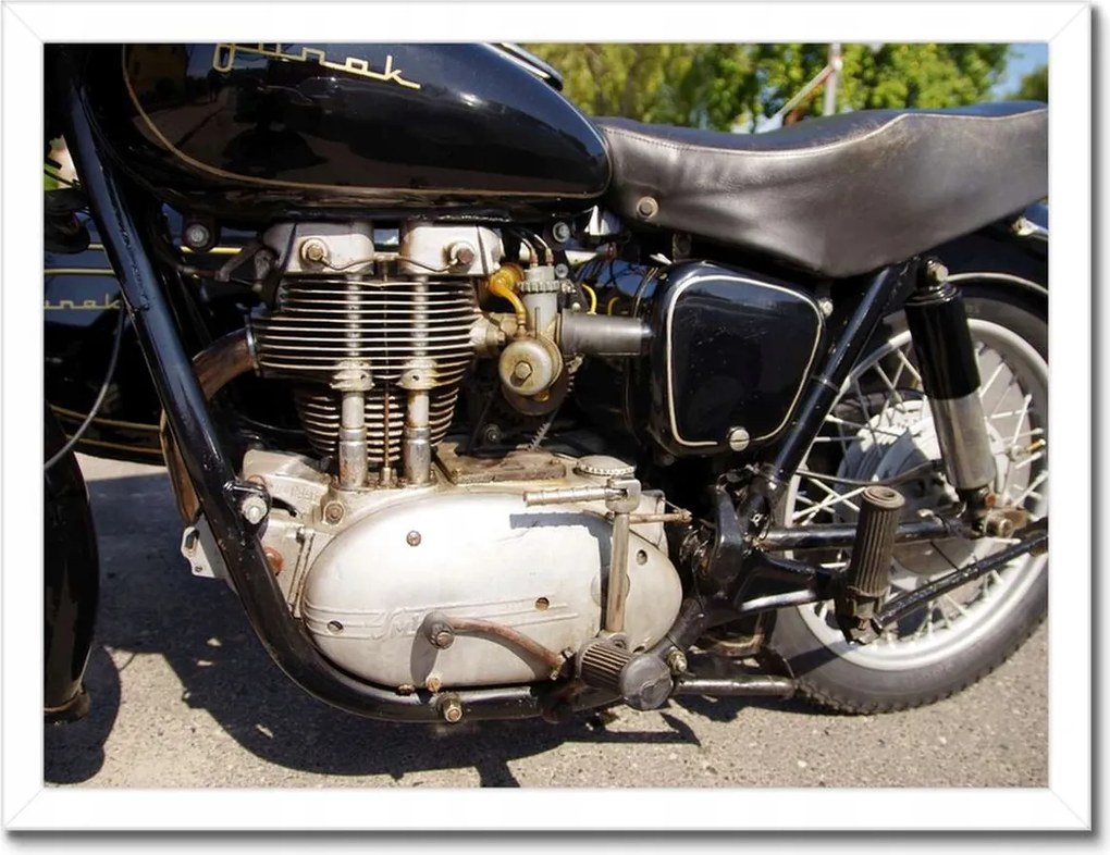 Poszterek keretben 40x30 Junak Antik motorkerékpár