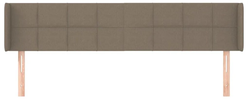 tópszínű szövet fejtámla 203x16x78/88 cm