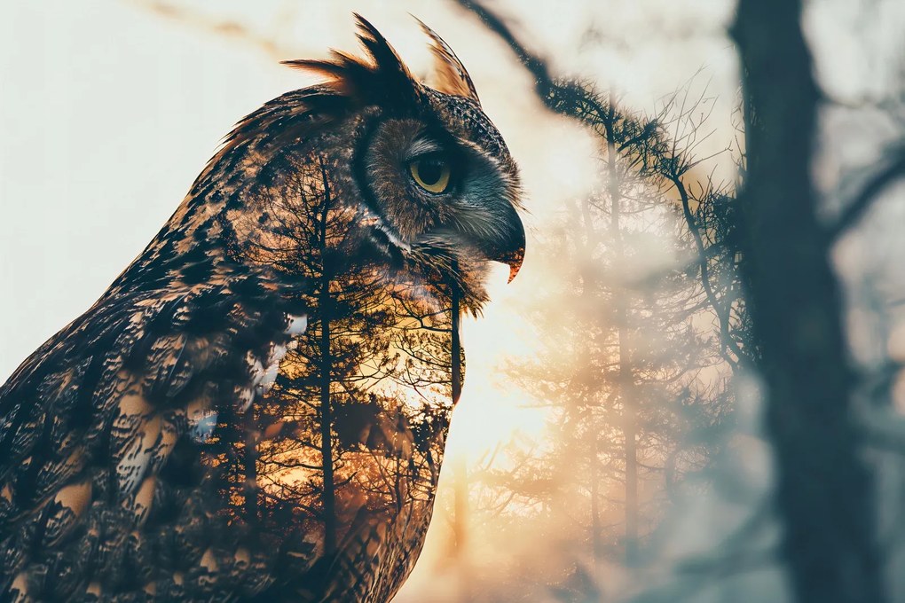 Poszter 60x40cm Bagoly szellem