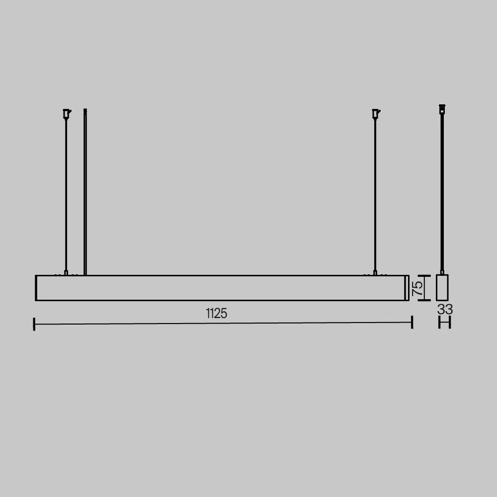 MAYTONI P051PL-36W2-7-6K-W BASIS Modern Led Függesztett Lámpa Fehér LED IP20