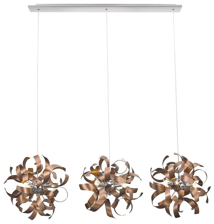 Luxera 64421 - Csillár zsinóron RIBBON 3xG9/33W/230V