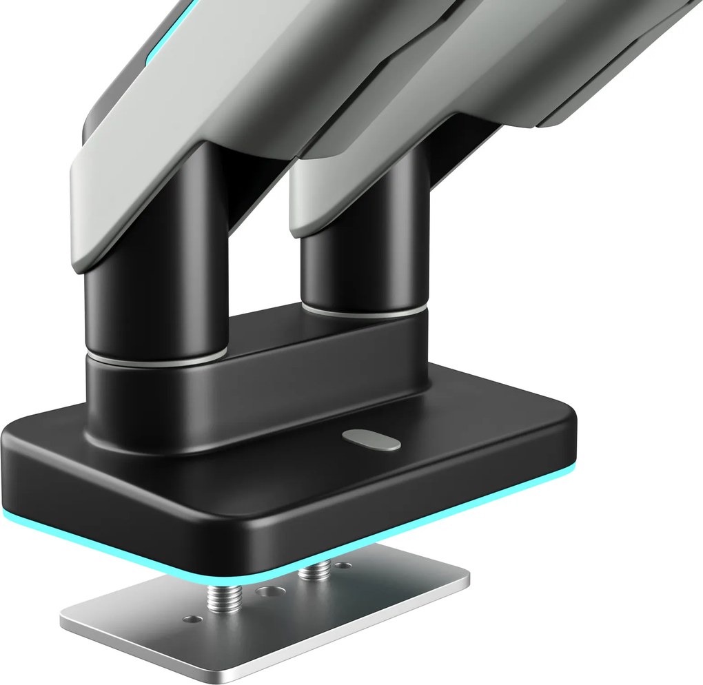 Dupla monitortartó 35" RGB, szürke-fekete: Diablo X-Arm Dual