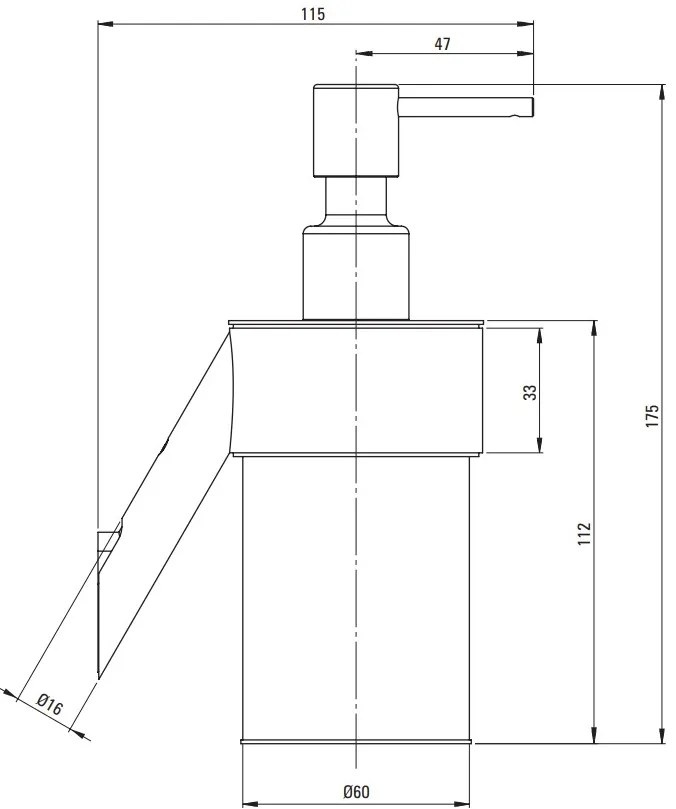 Deante Silia, szappanadagoló 250 ml, matt fekete, DEA-ADI_N421